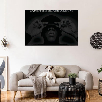 JAY-Z "The Black Album" Music Album HD Cover Art Print Poster