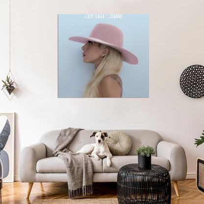 Lady Gaga "Joanne" Music Album HD Cover Art Print Poster