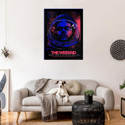 The weeknd Starboy: Legend of the Fall 2017 Tour Art Music Poster