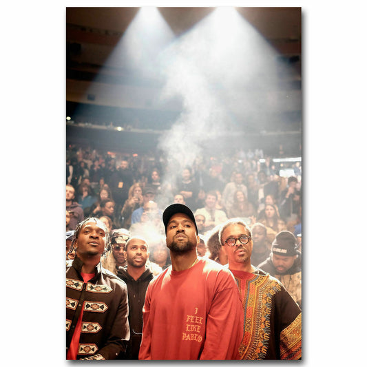 Kanye West USA Super Rap Singer Star Cover Music Poster