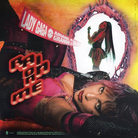 Lady Gaga & Ariana Grande "Rain On Me" Cover Music Poster