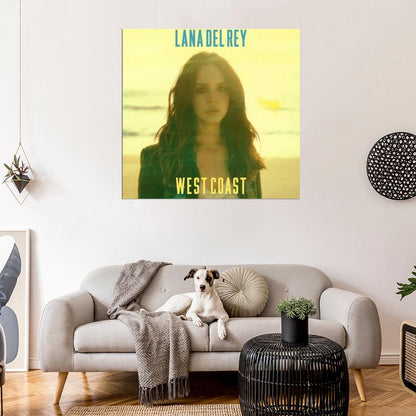 Lana Del Rey "West Coast" Album HD Cover Art Print Poster