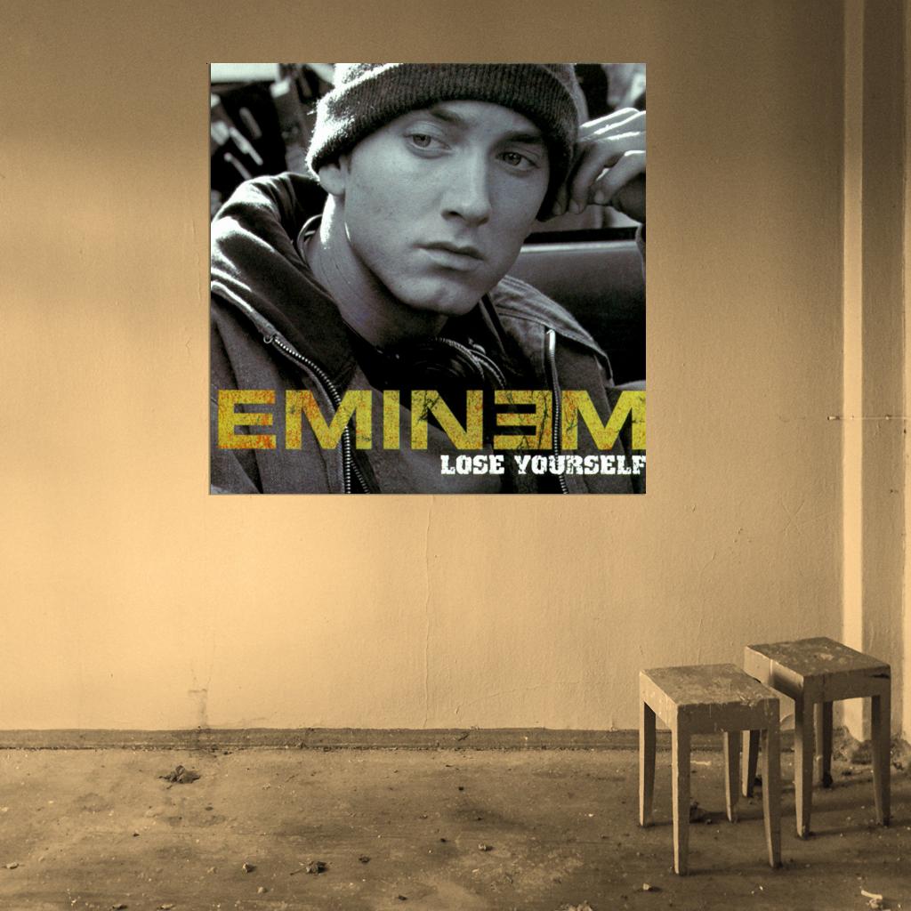 Eminem "Lose Yourself" Music Song HD Cover Art Print Poster