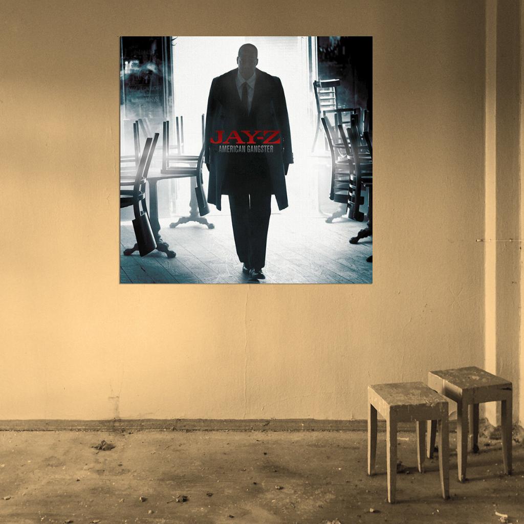 JAY-Z "American Gangster" Album HD Cover Art Print Poster