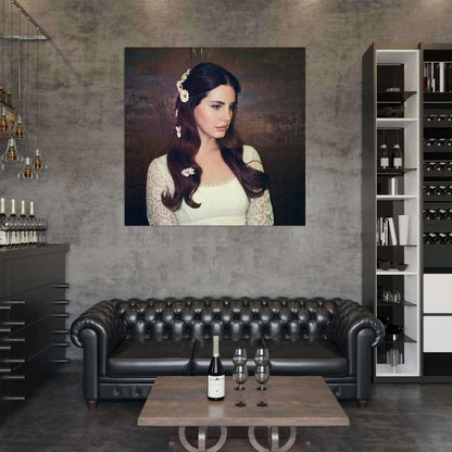 Lana Del Rey Beauty Singer Star HD Cover Art Print Poster