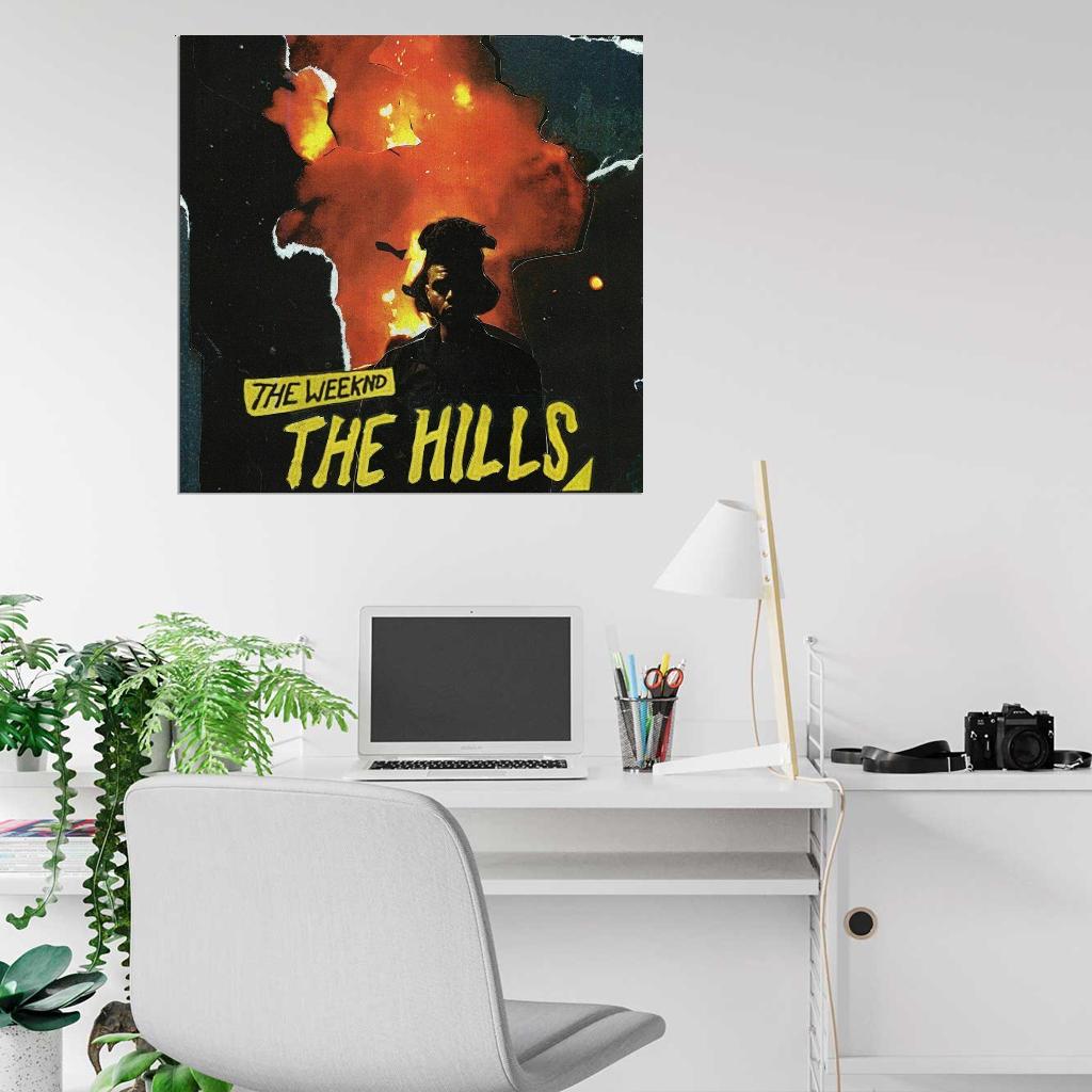 The Weeknd "The Hills" Music Album HD Cover Art Poster