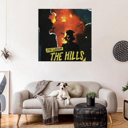 The Weeknd "The Hills" Music Album HD Cover Art Poster