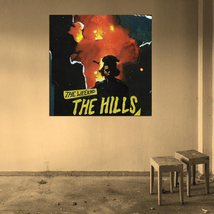 The Weeknd "The Hills" Music Album HD Cover Art Poster