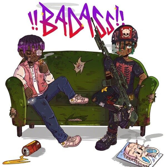 Lil Uzi Vert "BADASS" Music Album HD Cover Art Print Poster