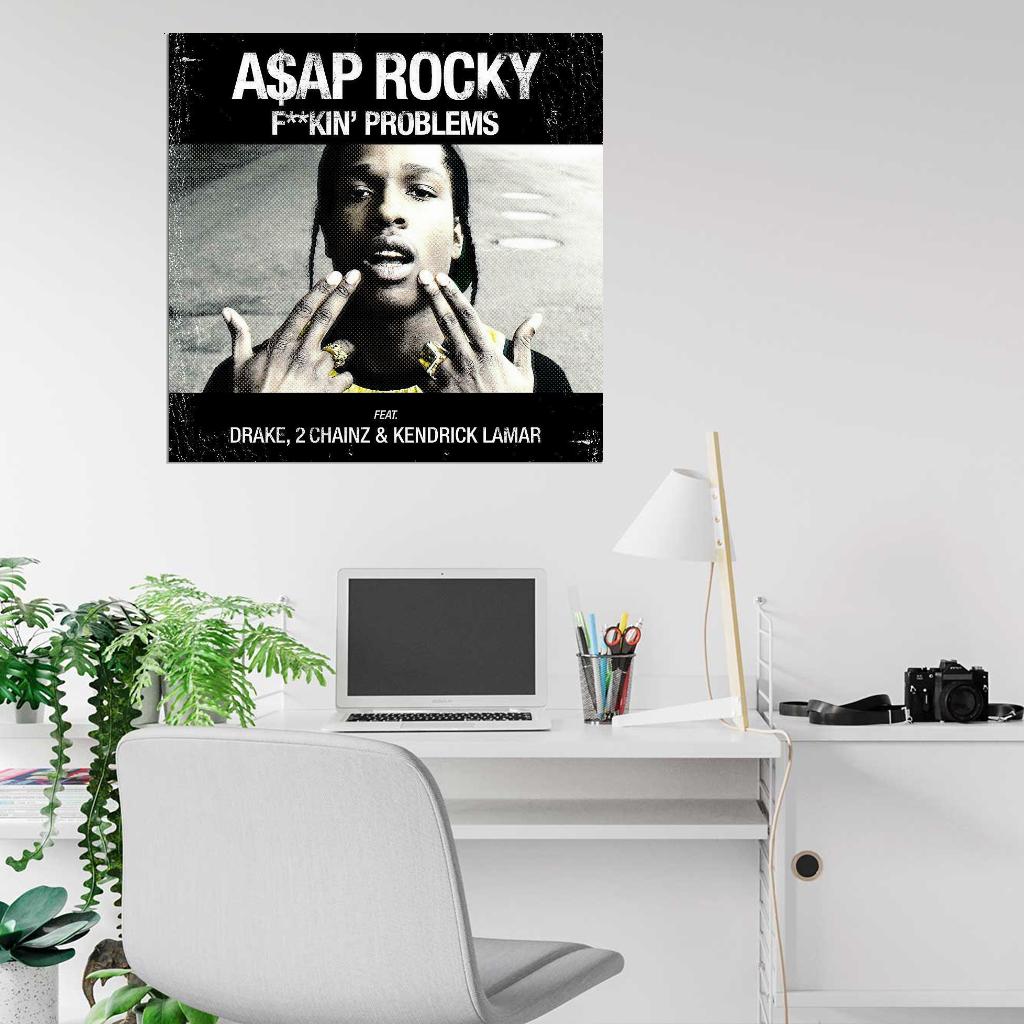 A$AP Rocky "F**kin' Problems" Album HD Cover Art Music Poster