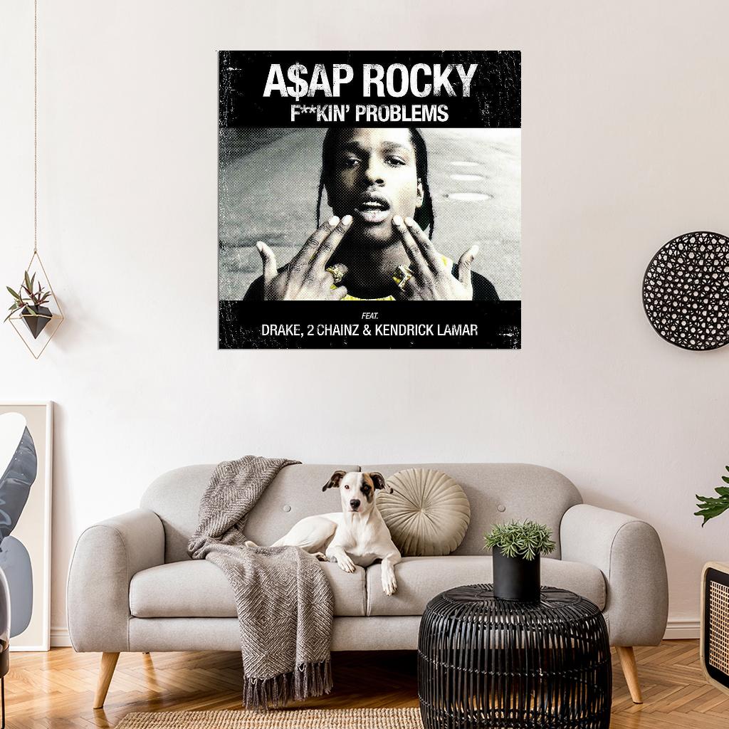 A$AP Rocky "F**kin' Problems" Album HD Cover Art Music Poster