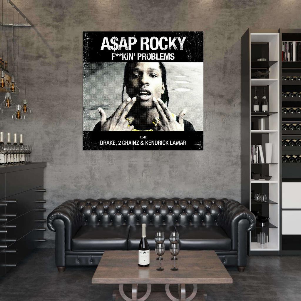 A$AP Rocky "F**kin' Problems" Album HD Cover Art Music Poster