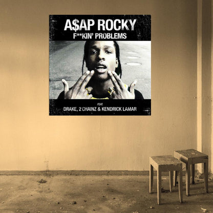 A$AP Rocky "F**kin' Problems" Album HD Cover Art Music Poster