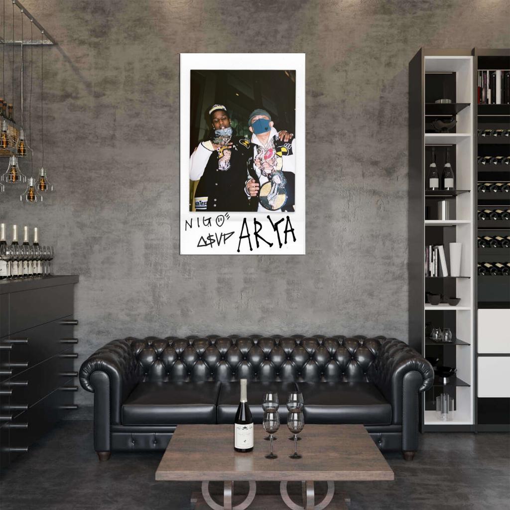 Nigo & A$AP Rocky "Arya" Music Album HD Cover Art Poster