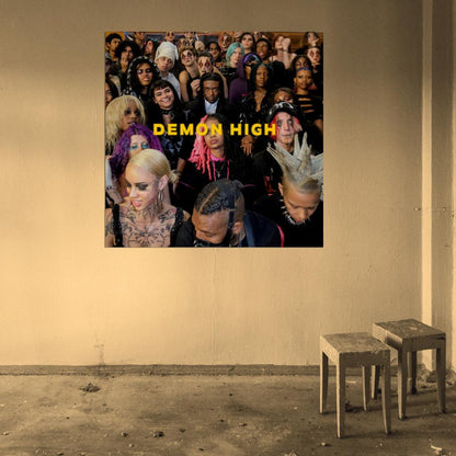 Lil Uzi Vert " Demon High" Music Album HD Cover Art Print Poster
