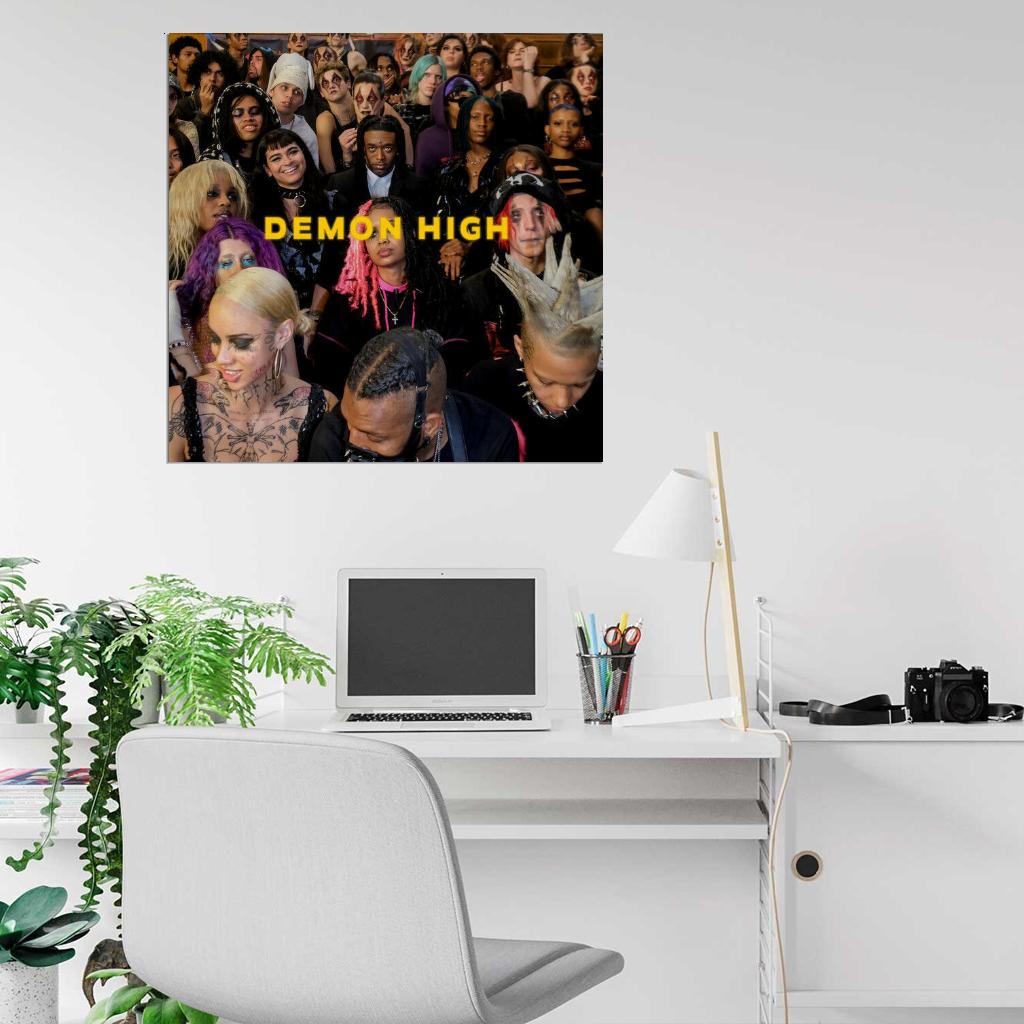 Lil Uzi Vert " Demon High" Music Album HD Cover Art Print Poster