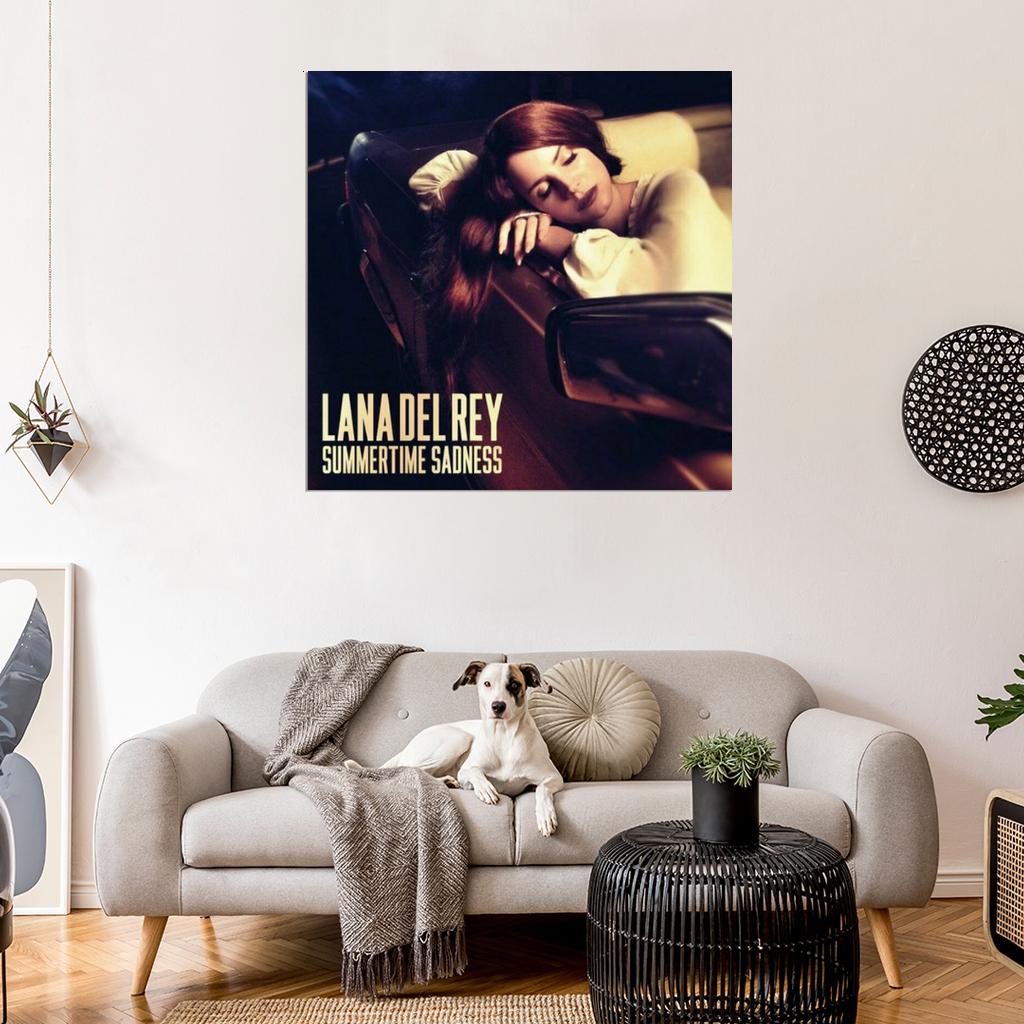 Lana Del Rey "Summertime Sadness" Album HD Cover Music Print Poster