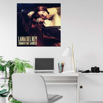 Lana Del Rey "Summertime Sadness" Album HD Cover Music Print Poster