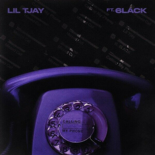 Lil Tjay & 6LACK "Calling My Phone" Album Cover Wall Print Poster