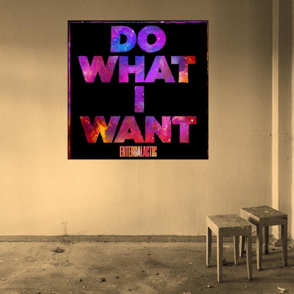 Kid Cudi "Do What I Want" Album HD Cover Art Music Print Poster