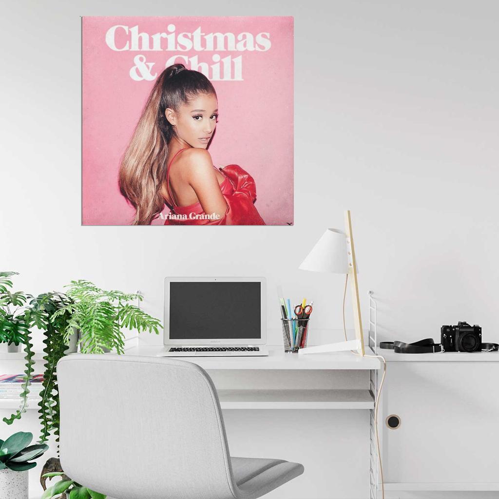 Ariana Grande "Christmas & Chill" Album HD Cover Poster