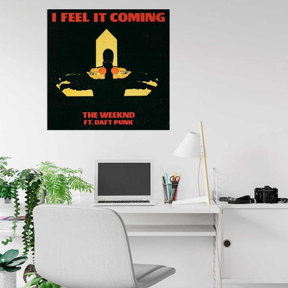 The Weeknd "I Feel It Coming" Album Cover Art Music Poster