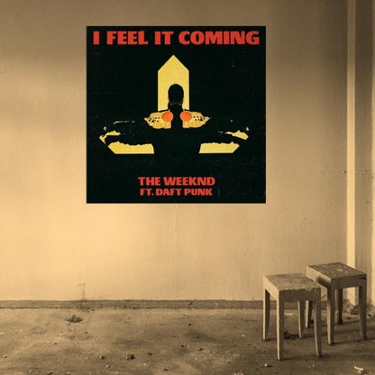 The Weeknd "I Feel It Coming" Album Cover Art Music Poster