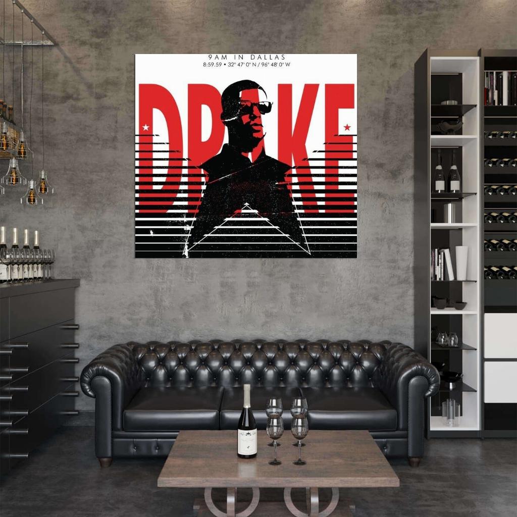 Drake "9AM In Dallas" Music Album HD Cover Art Poster