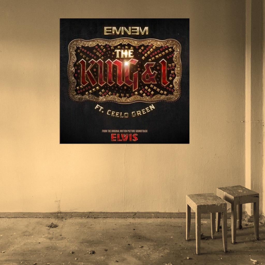 Eminem "The King and I" Music Song HD Cover Art Print Poster