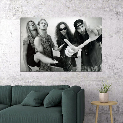 Alice In Chains Band Poster Grunge Music Wall Art Rock Band Print