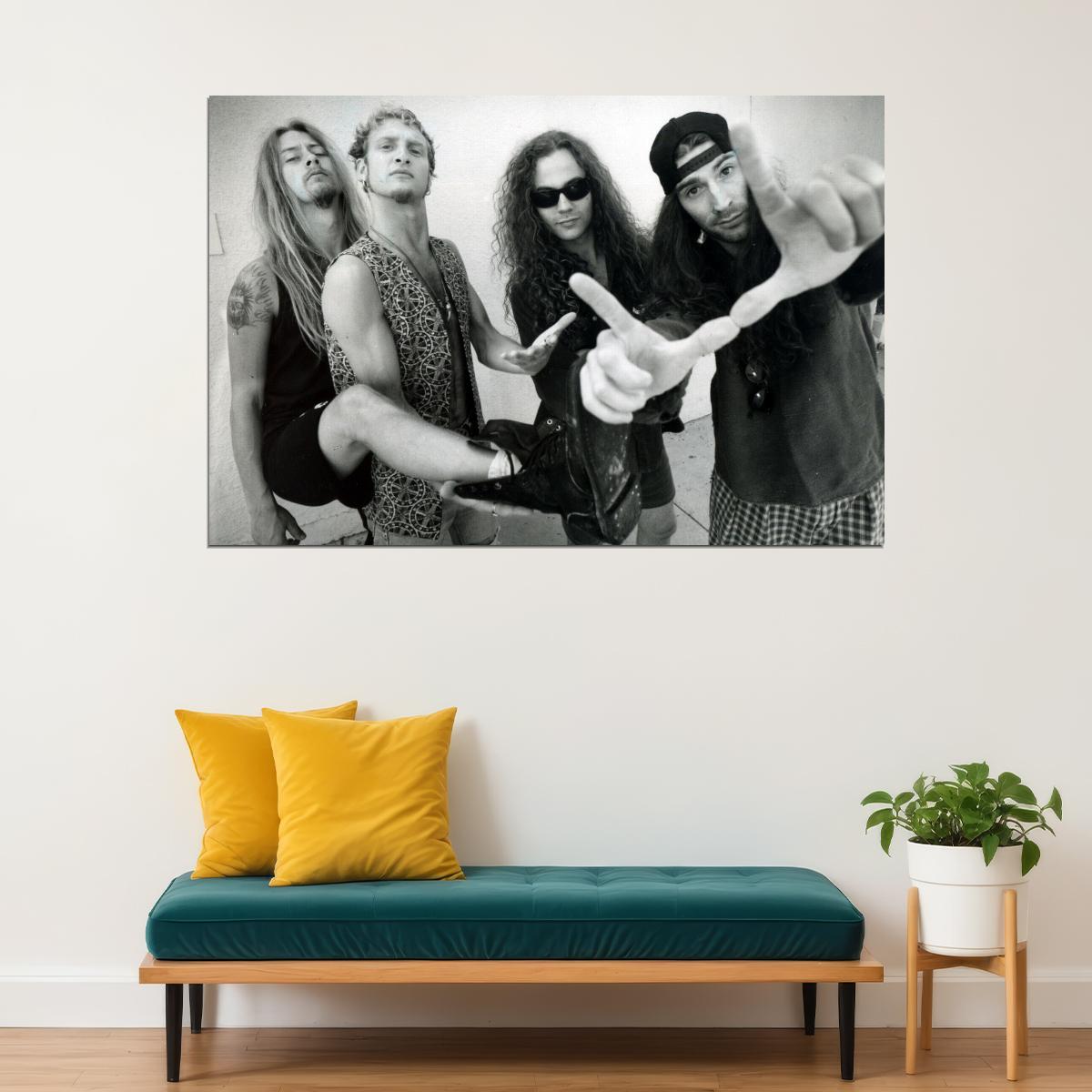 Alice In Chains Band Poster Grunge Music Wall Art Rock Band Print