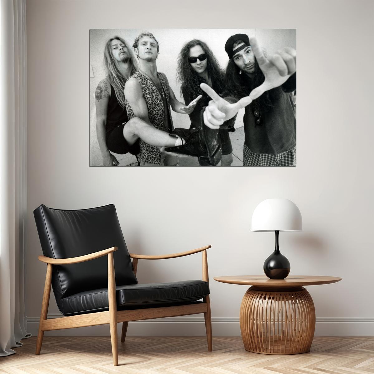 Alice In Chains Band Poster Grunge Music Wall Art Rock Band Print