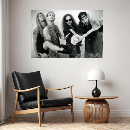 Alice In Chains Band Poster Grunge Music Wall Art Rock Band Print