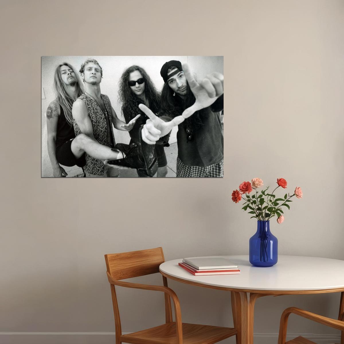 Alice In Chains Band Poster Grunge Music Wall Art Rock Band Print