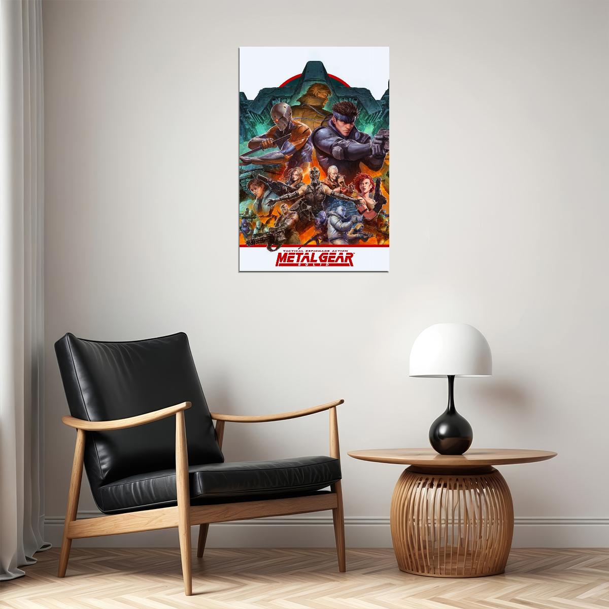 metal gear solid wall art Metal Gear Solid Video Game Poster Gamer Wall Art