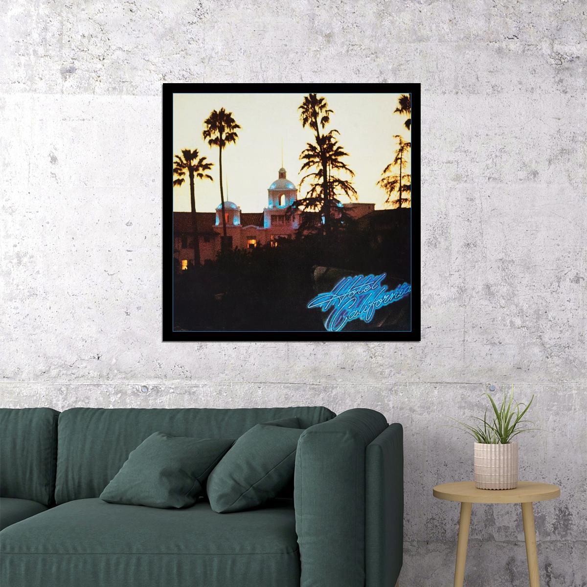 Eagles Hotel California Album Cover Art Rock Music Poster Band Print