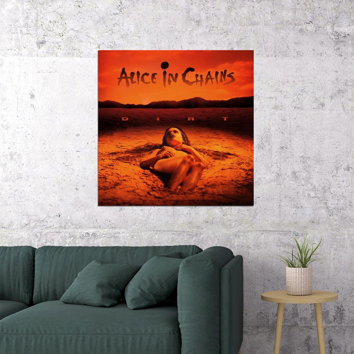 Alice In Chains Dirt Album Cover Art Grunge Music Poster Band Music Print