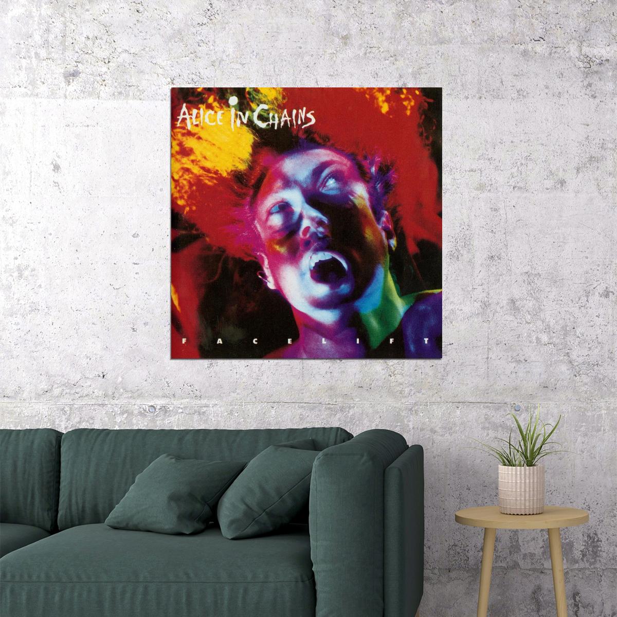 Alice In Chains Facelift Album Cover Art Grunge Music Poster Band Music Print