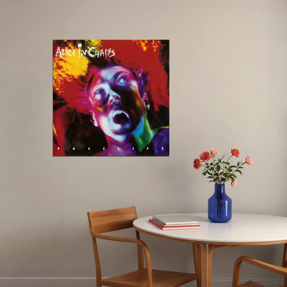 Alice In Chains Facelift Album Cover Art Grunge Music Poster Band Music Print