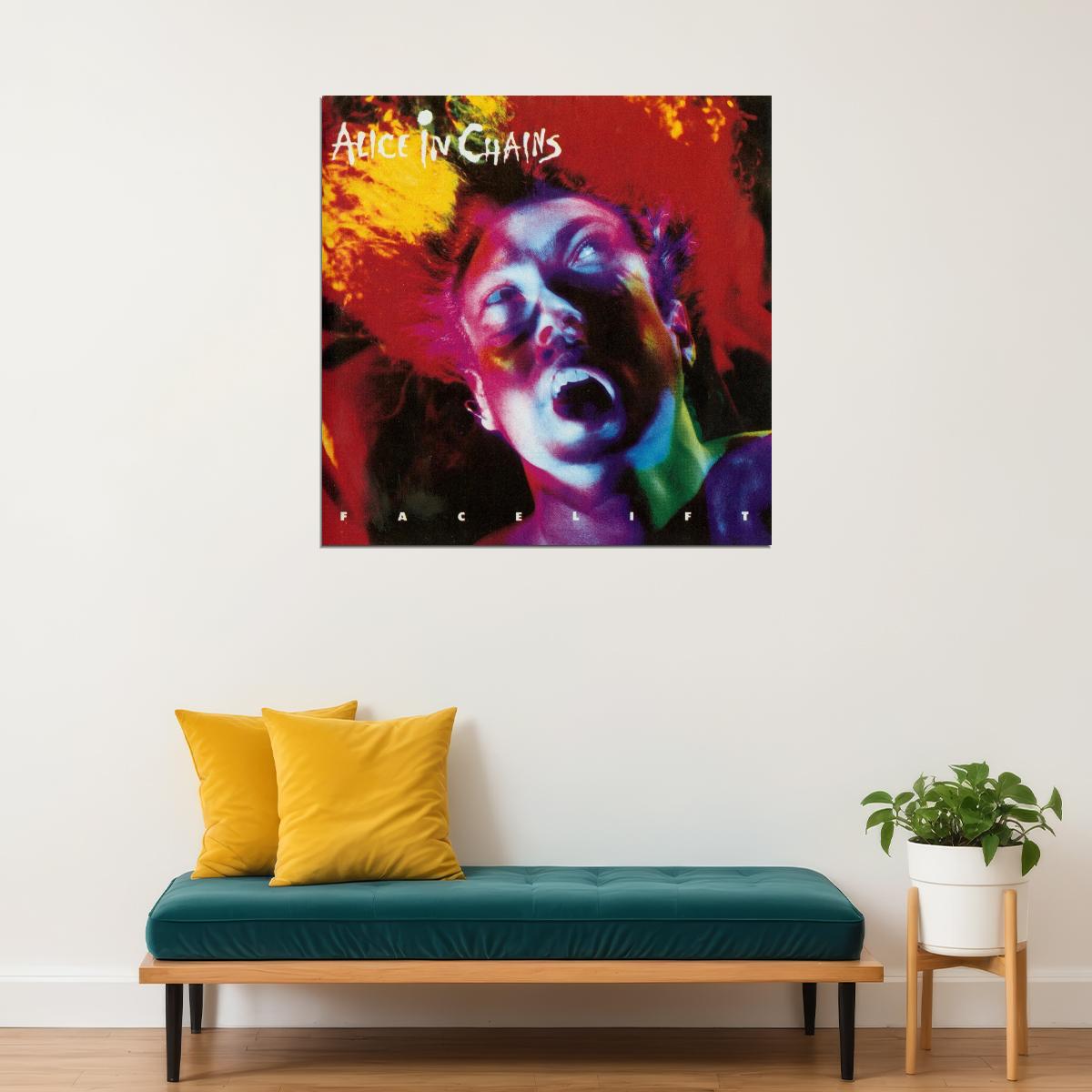 Alice In Chains Facelift Album Cover Art Grunge Music Poster Band Music Print