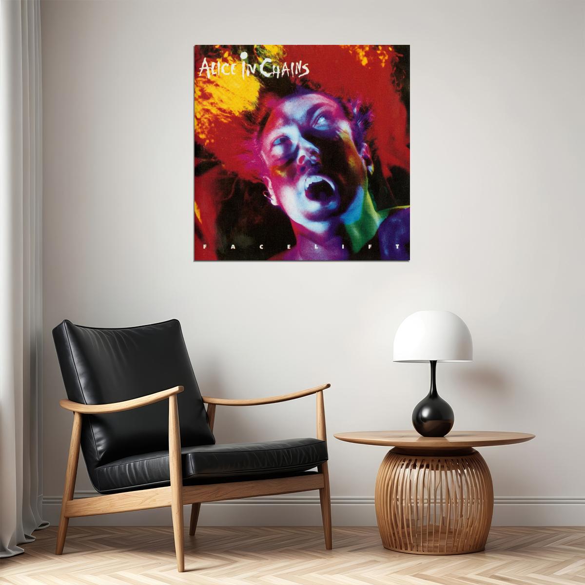 Alice In Chains Facelift Album Cover Art Grunge Music Poster Band Music Print