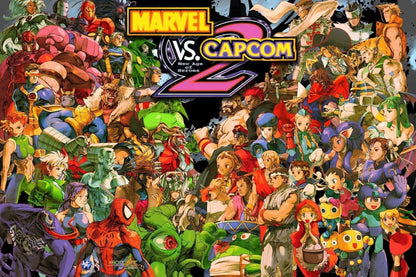 Marvel Vs. Capcom 2 Video Game Poster Gamer Wall Art