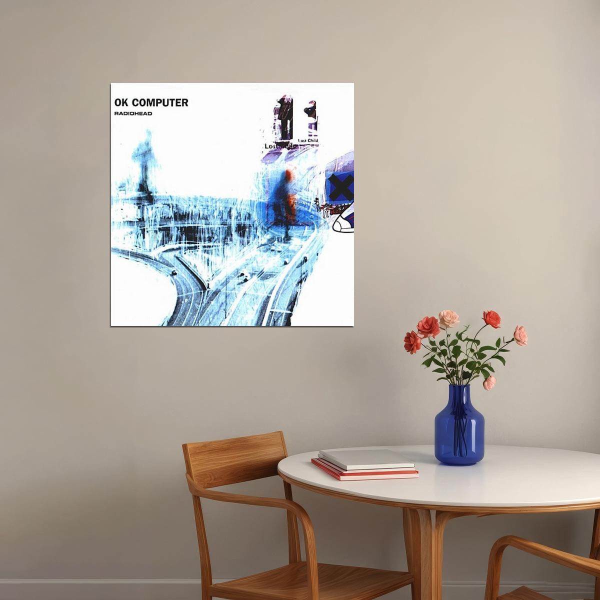 Radiohead Ok Computer Album Cover Art Alternative Rock Music Poster Band Wall Print