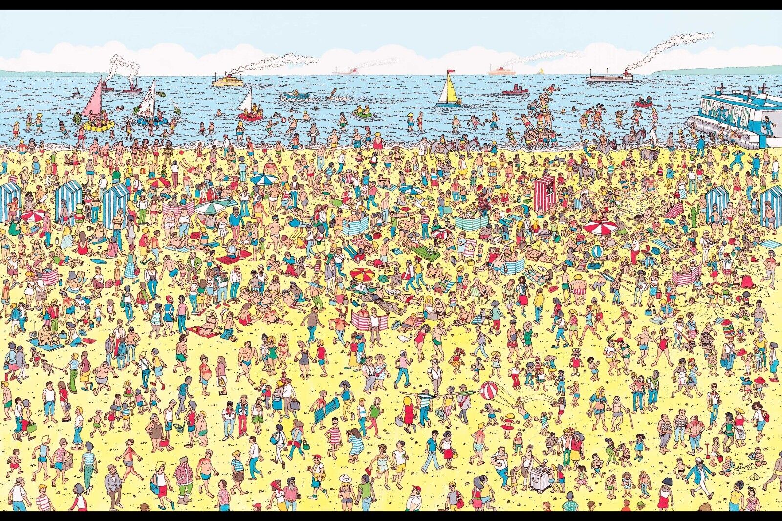 Where's Waldo Children's Illustration Kids Poster - xonomax