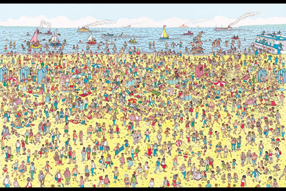 Where's Waldo Children's Illustration Kids Poster - xonomax