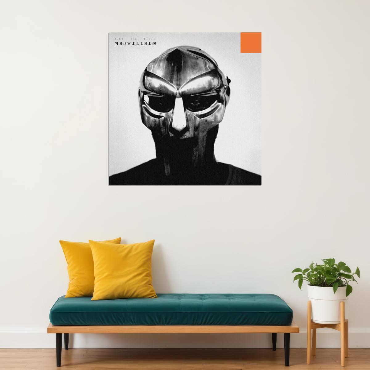 Mf Doom & Madlib Madvillain Album Cover Art Music Poster Hip-hop Wall Print