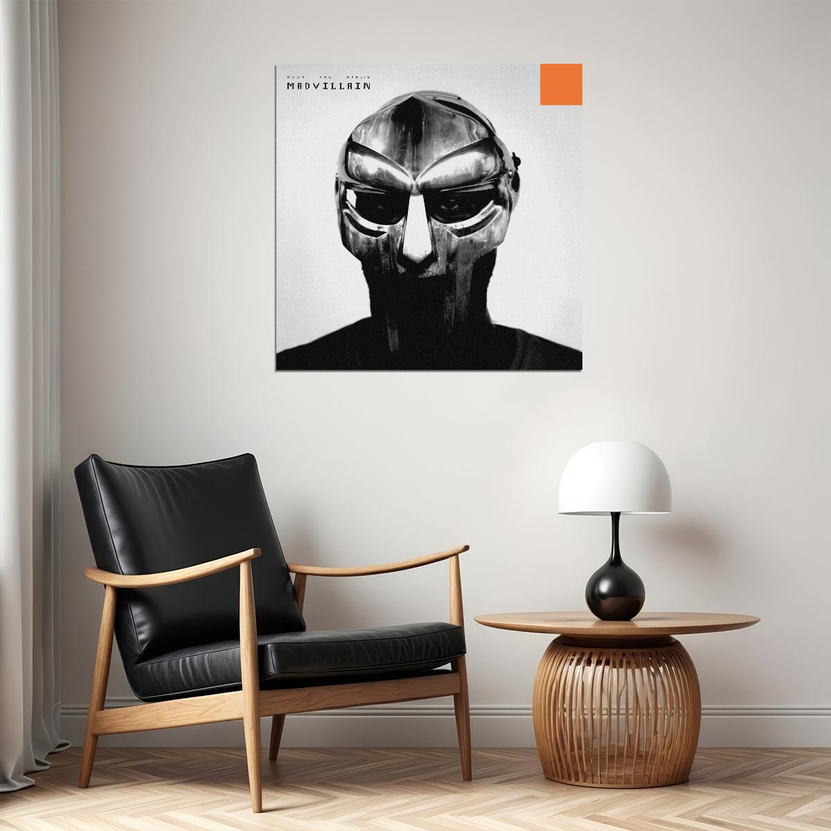 Mf Doom & Madlib Madvillain Album Cover Art Music Poster Hip-hop Wall Print