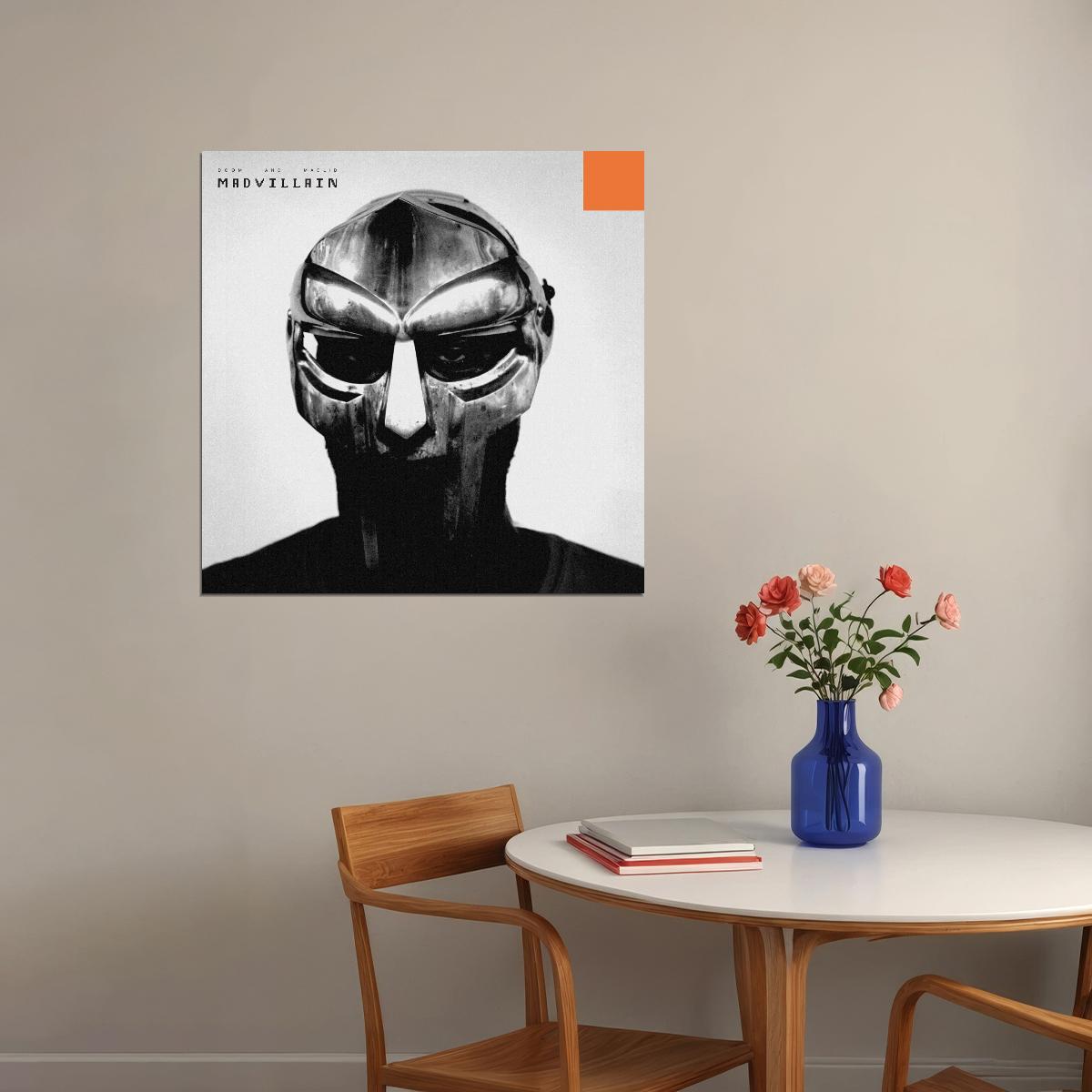 Mf Doom & Madlib Madvillain Album Cover Art Music Poster Hip-hop Wall Print