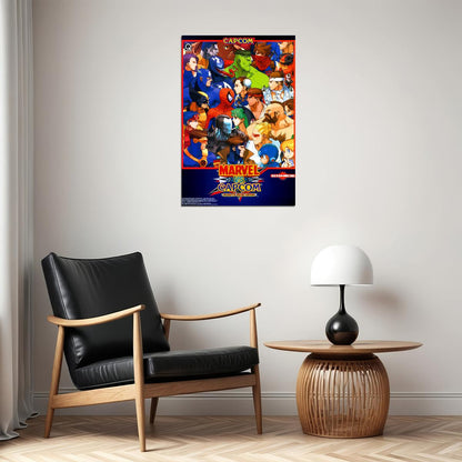 Marvel Vs. Capcom Video Game Poster Gamer Wall Art