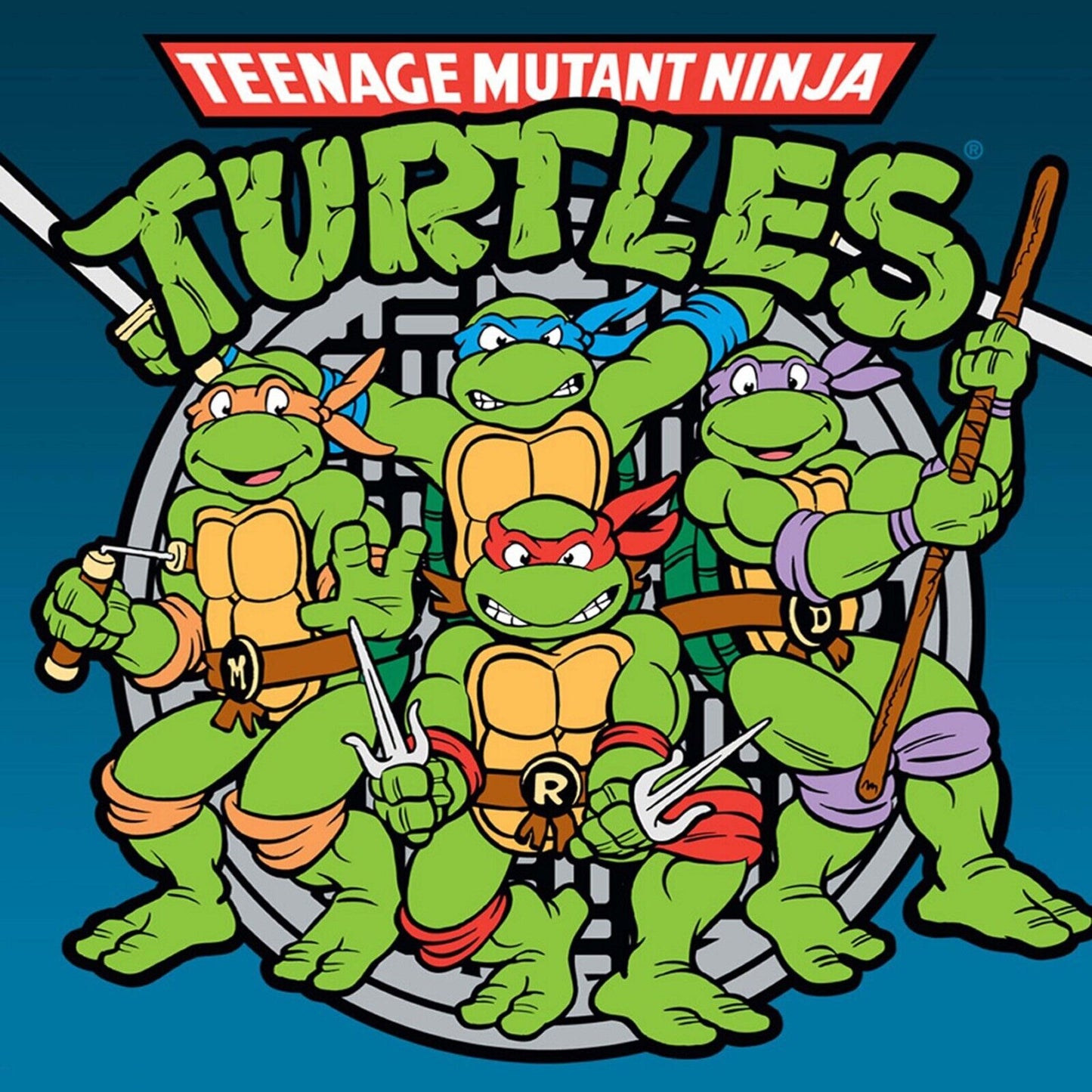 Teenage Mutant Ninja Turtles Tv Show Movie Poster Iconic Animated Heroes Wall Art - xonomax
